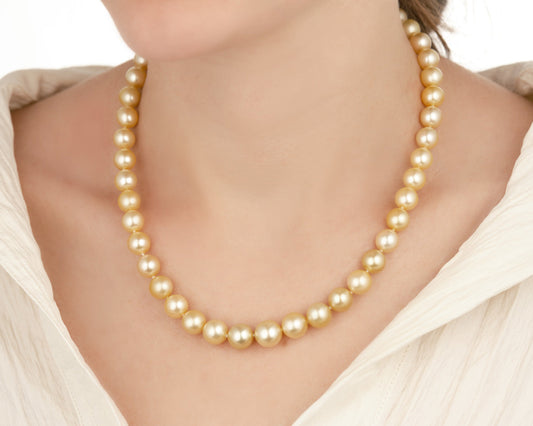 Champagne South Sea Pearl Necklace