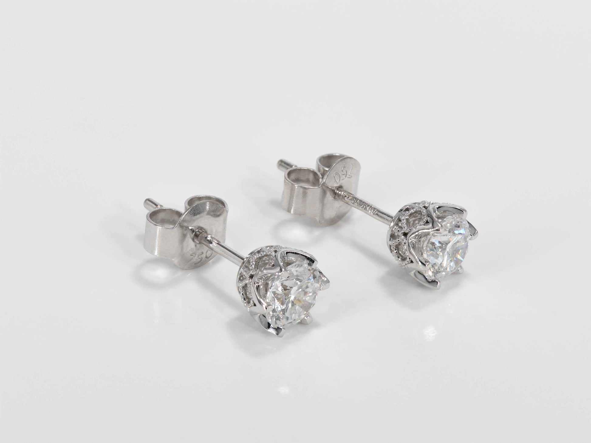 Diamond Stud 6-Prong Earrings 0.4ct 18k