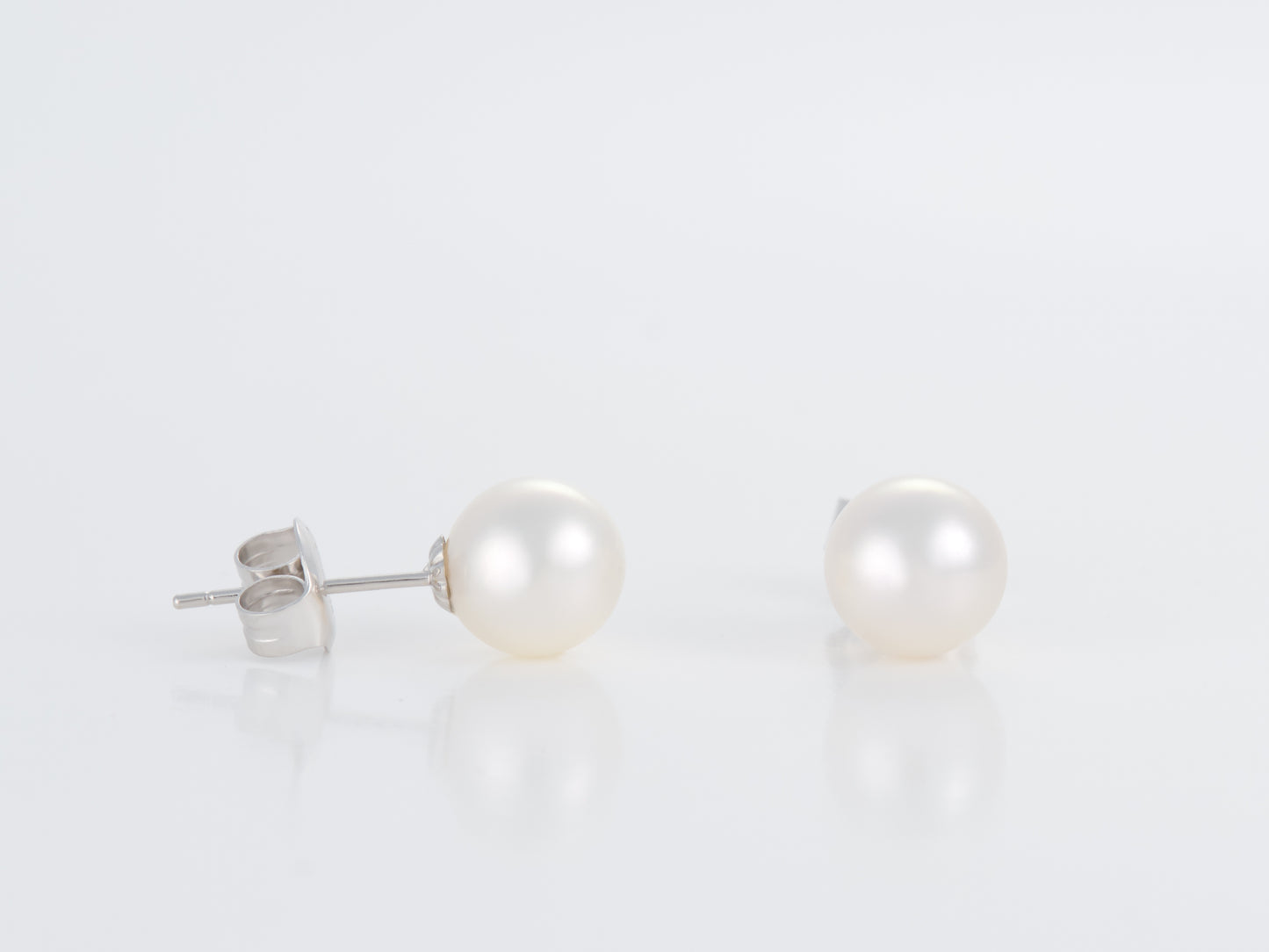 Akoya White Pearl AAA Earrings 7mm - Pearl Atelier