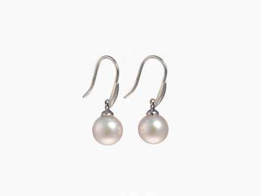 Akoya Pearl Dangle Earrings 8mm