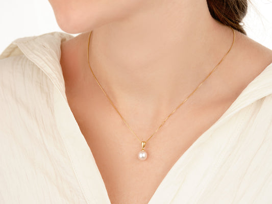 China Origin Akoya Pearl Pendant 7.5mm