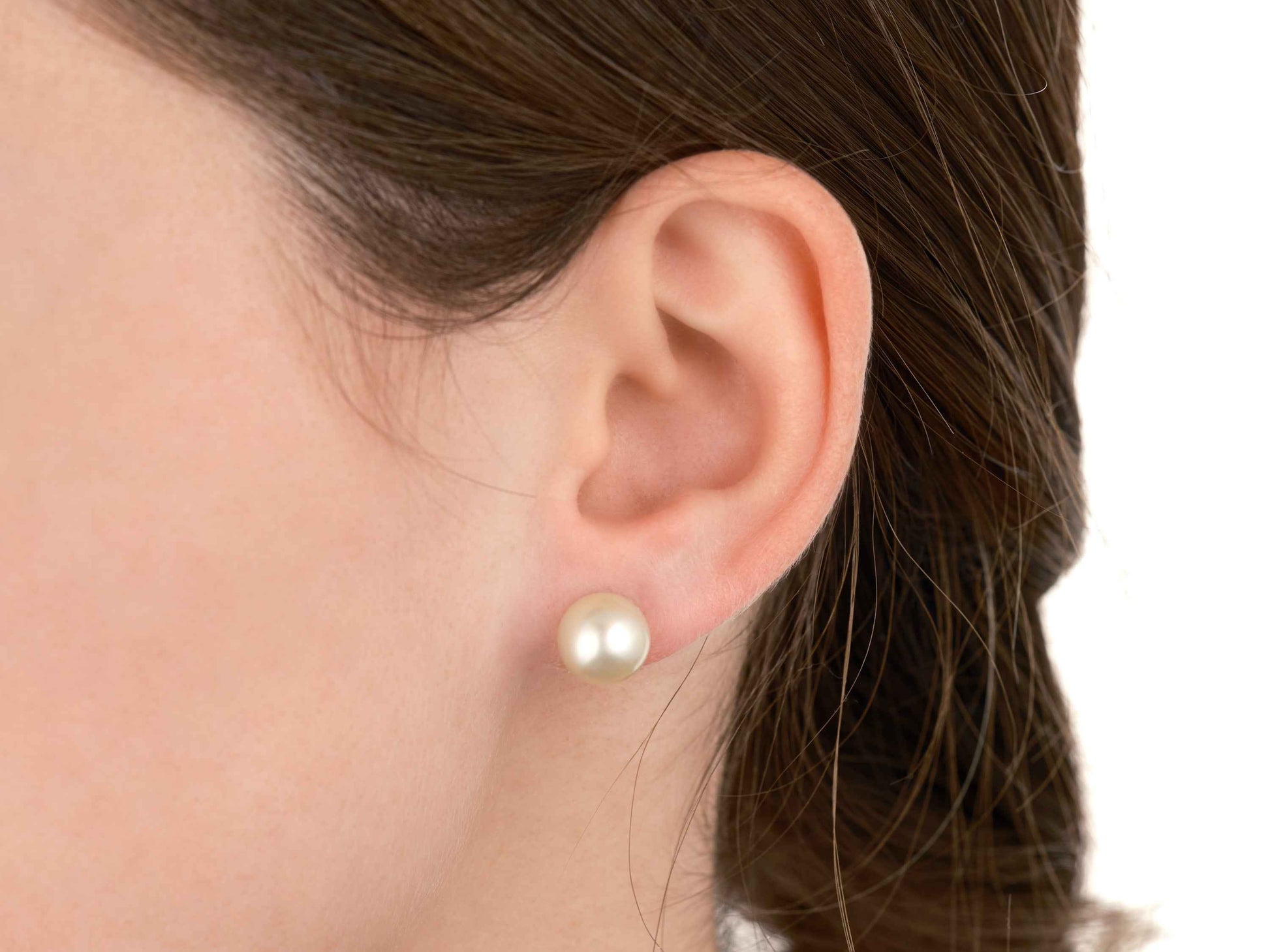 South Sea White Pearl Earrings 10mm