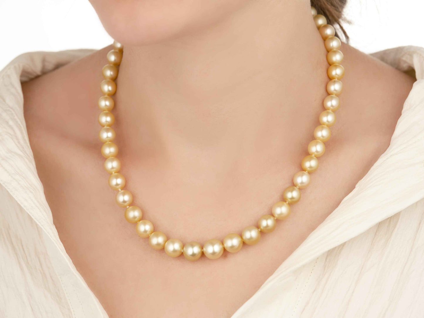 Champagne South Sea Pearl Necklace